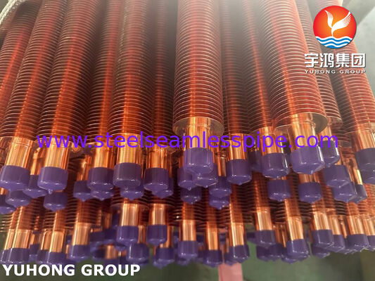 ASTM B111 C70600 해양 열 교환기용 진압된 핀 튜브