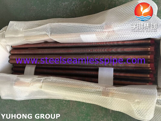 ASTM B111 C70600 해양 열 교환기용 진압된 핀 튜브