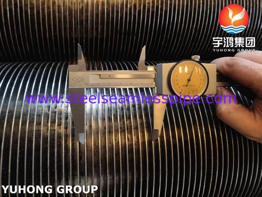 ASTM A269 TP321 열교환기용 고주파 용접 스파이럴 핀 튜브