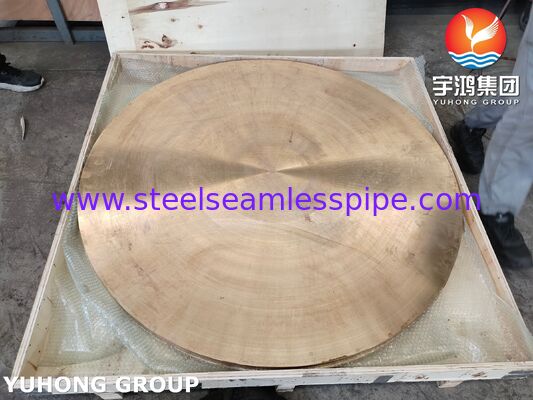ASME SB171 UNS C46400 해군 황동 판 단조 블랭크 서클 구리 합금 단조 디스크