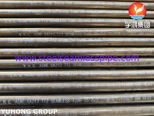 ASME SA213 T12 보일러 배관 | 원활한 합금강 보일러 튜브 공급 업체