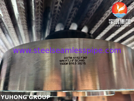 ASTM A182 F347 용접 넥 플랜지 / EN 1.4550 스테인리스 스틸 플랜지 WNRTJ 플랜지