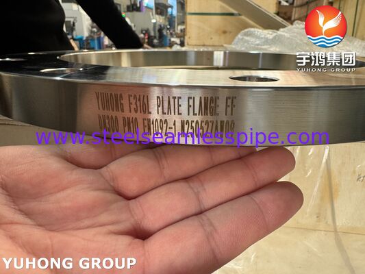 EN1092-1 F316L 스테인리스 스틸 평면 표면 플랜지 PN2.5-PN100, DN10-DN600