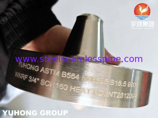ASTM B564 인코넬 625 니켈 합금 용접 목 높이 표면 부식 저항 플랜지