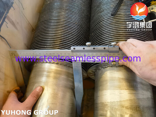 폐열 회수용 ASTM A269 TP321 HFW 핀 튜브