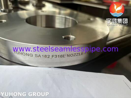 압력 용기용 ASME SA182 F316L 스테인리스강 플랜지 단조 노즐 플랜지