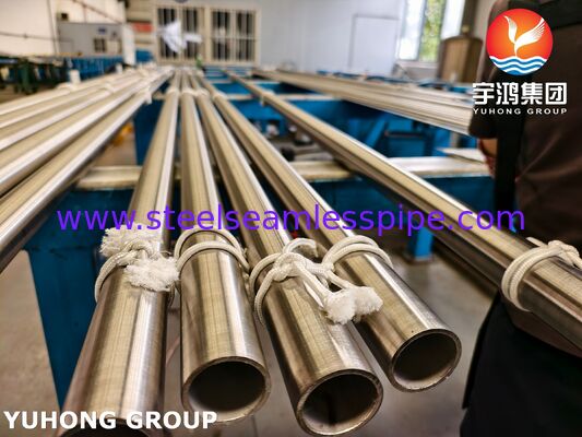 Welded UNS N08020 alloy pipe for general corrosion-resisting and low- or high-temperature service.