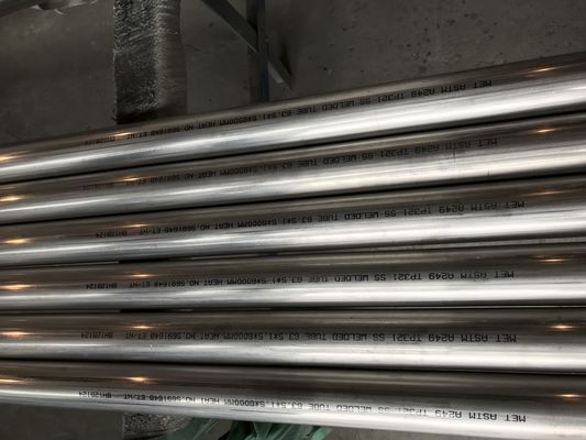 Astm A249 Tp321 63.5*1.5*6000mm 스테인리스 용접된 관