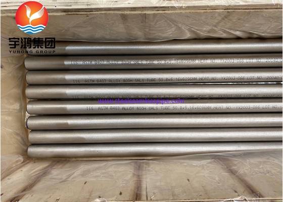 ASME SB407 인콜로이 800H / UNS N08810 니켈 합금 강철 톱니 없는 튜브