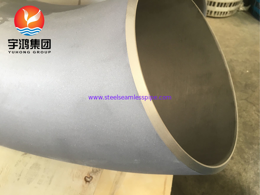 ASTM B366 Monel 400 / UNS N04400 팔꿈치 90도 니켈 합금 강철 부트웰드 부착