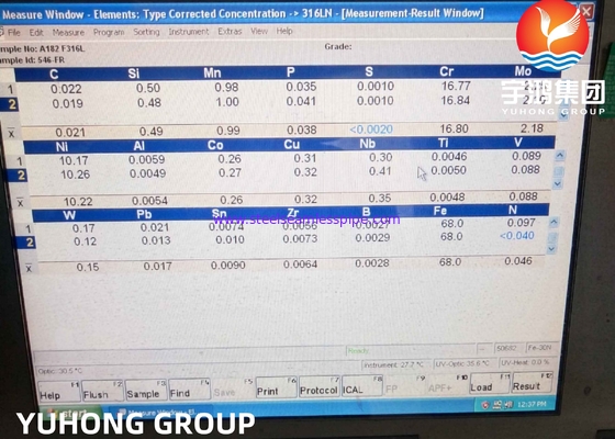 SS 플랜지 WNRF ASTM A182 F316L F51 S31803 2205 1.4462 F53 S32750 2507 1.4410 F55 S32760