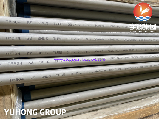 ASTM A213 TP304 / TP304L 열 교환기용 스테인리스 스틸 톱리스 튜브