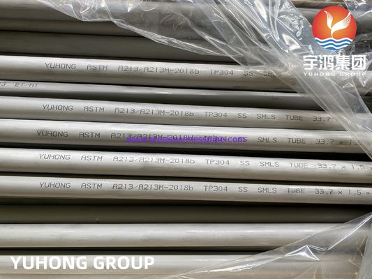 ASTM A213 TP304 / TP304L 열 교환기용 스테인리스 스틸 톱리스 튜브