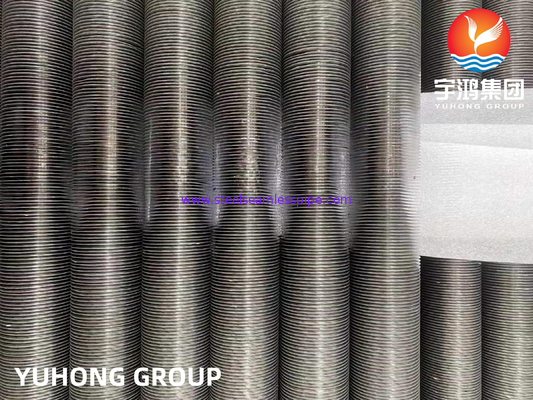 내장 핀 튜브 ASME SB163 Monel 400 니켈 합금 튜브 G형 핀 튜브