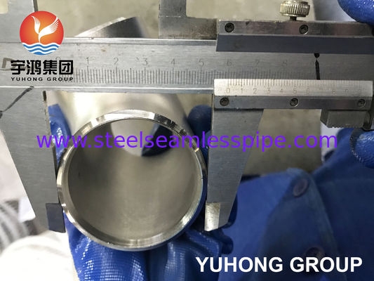 ASTM A815 S32750 슈퍼 듀플렉스 스테인리스 스틸 이퀄 티 염수 서비스 기능 버트 용접 피팅