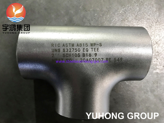 최고 두 부분으로 된 똑같은 TEE A815 UNS S32750/2507 엉덩이 용접 체결