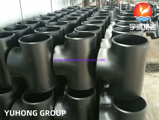 ASTM A234 WPB 동일 티 탄소 강철 부트웰드 파이프 부착