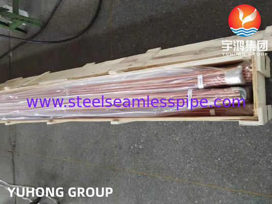ASTM B111 / ASME SB111 TP2 UNS C12200 DHP 구리 튜브 원활한 열 교환 튜브