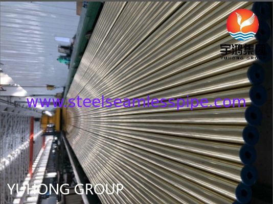 ASTM B111 C44300 O61 열교환기용 이음매 없는 구리 튜브 황동 구리 원형 튜브