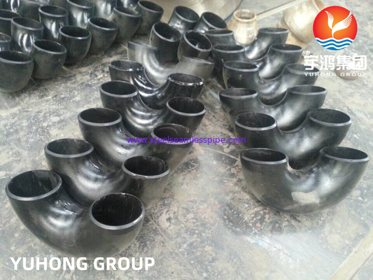 ASTM A234 WP9 180도 회전 팔꿈치 합금 강철 부트웰드 부착