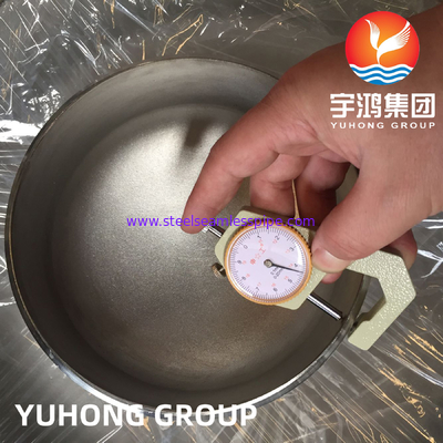 ASTM A403 WP316L 1.4404 끝 캡 스테인리스 스틸 부트 웰드 피팅