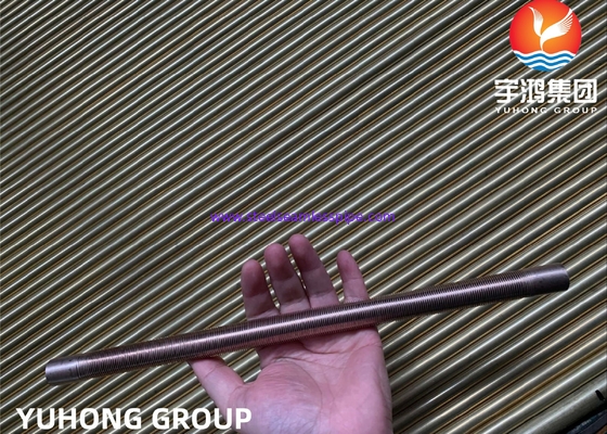 ASME SB111 C70600 엑스트루레이드 로프 핀 튜브