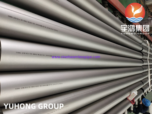 ASTM B514 인콜로이 800 / 인콜로이 800H UNS N08800 / UNS N08810 용접 파이프