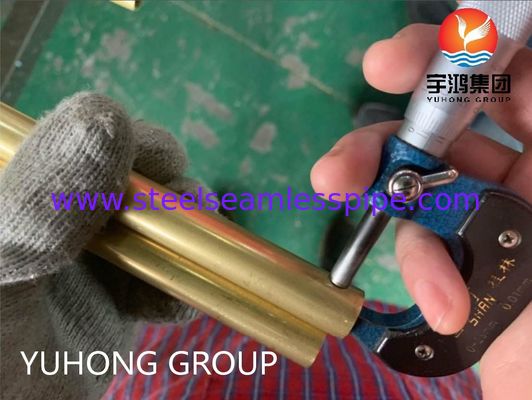 ASTM B111 C68700 열교환기 응축기용 이음매 없는 구리 합금 튜브