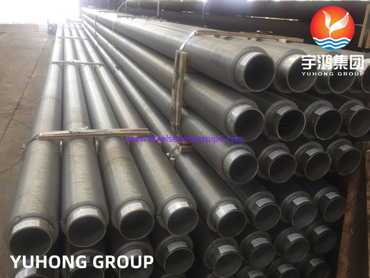 HFW 톱니 톱니 튜브, ASTM A210 / ASME SA210 GR.A1 탄소 강철 톱니 튜브