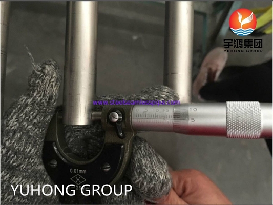 ASME SB338 GR.7 티타늄 합금 이음매 없는 강관 (응축기 및 열교환기용)