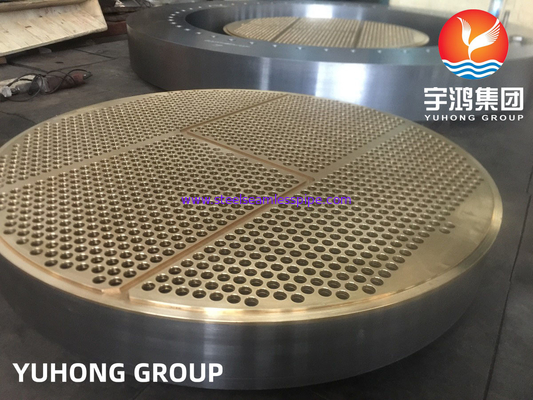 ASTM B171 C46400 / C44300 구리 합금 튜브 엽 열 교환 튜브 판
