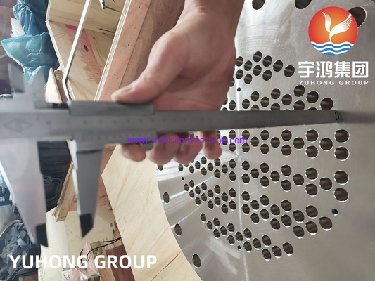 스테인리스 스틸 튜브 엽판 ASTM A240 SS316L 맞춤 제작