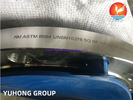 ASTM B564 하스텔로이 C276 플랜지는 상승 표면을 밟고 미끄러져 넘어집니다