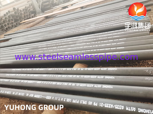 P9 합금 강 이음매 없는 관 ASTM A335 / ASME SA335 흑색 피막