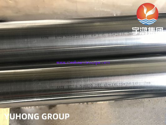 니켈 합금 파이프 ASTM B729 합금 20,N08020, 2.4660 하스텔로이 파이프