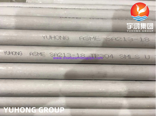 스테인리스 스틸 ASTM A213 TP304, TP304L 열 교환기 위한 꿰매지 않는 U 굽기 튜브