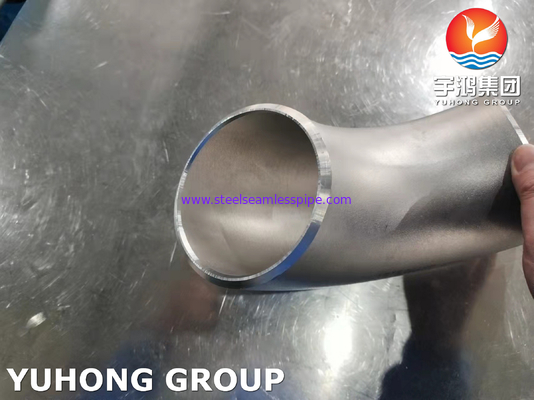 ASTM A403 WP304H 스테인리스 스틸 90도 LR 팔꿈치 ASME B16.9 부트웰드 피팅
