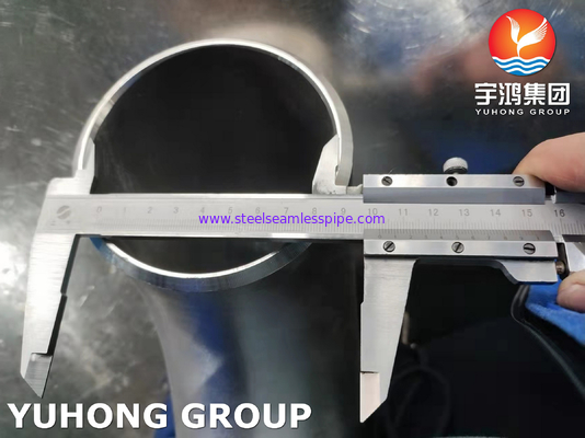 ASTM A403 WP304H 스테인리스 스틸 90도 LR 팔꿈치 ASME B16.9 부트웰드 피팅