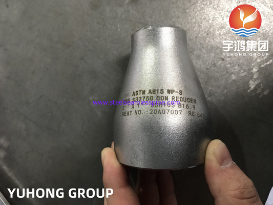 ASTM A815 UNS S32750 슈퍼 듀플렉스 철강 파이프 부착 컨센트릭 리듀서