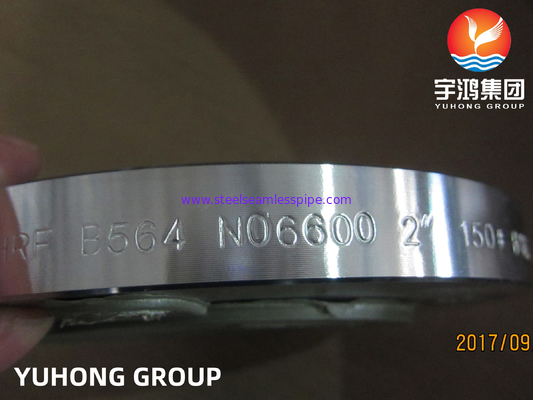 ASTM B564 인코넬 600 / UNS N06600 니켈 합금 강철 가조 용접 목 플랜지