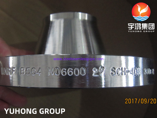 ASTM B564 인코넬 600 / UNS N06600 니켈 합금 강철 가조 용접 목 플랜지