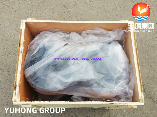 ASTM A234 WP11 동일 티, 탄소 강철 부트 용접 부착, 검은 색 페인트 경직 방지 표면