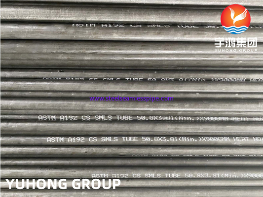 보일러 튜브, ASTM A192, ASME SA192 고압 서비스용 수직 탄소 강철 튜브