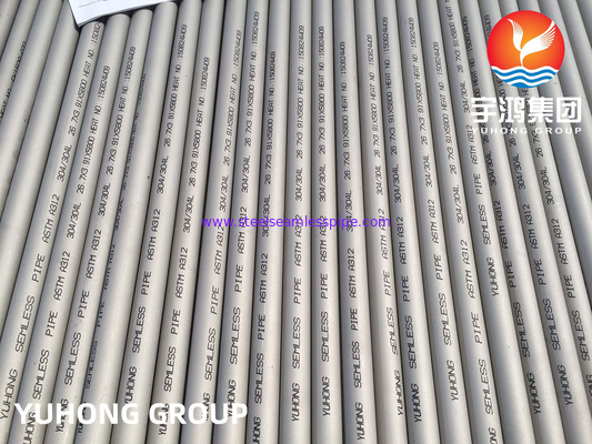 ASTM A312 TP304, TP304L 화학산업용 스테인리스 스틸 무선 파이프