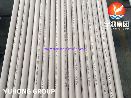 ASTM A312 TP316L 오스텐이틱 스테인리스 스틸 무선 파이프
