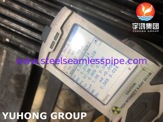 ASME SA213 T5 알로이 스틸 무선 튜브 보일러 열 교환기에 대한 고온 저항으로 검은 색으로 칠