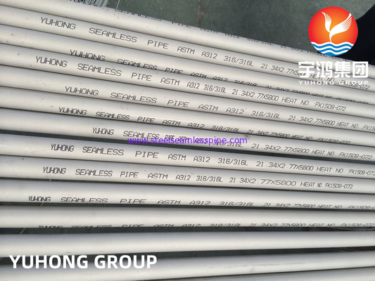 ASTM A312 TP316L 항해용 스테인리스 스틸 파이프