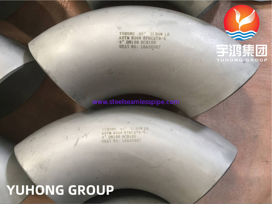 ASTM B366 UNS N10276 / 하스텔로이 C276 팔꿈치 하스텔로이 스틸 부트웰드 부착