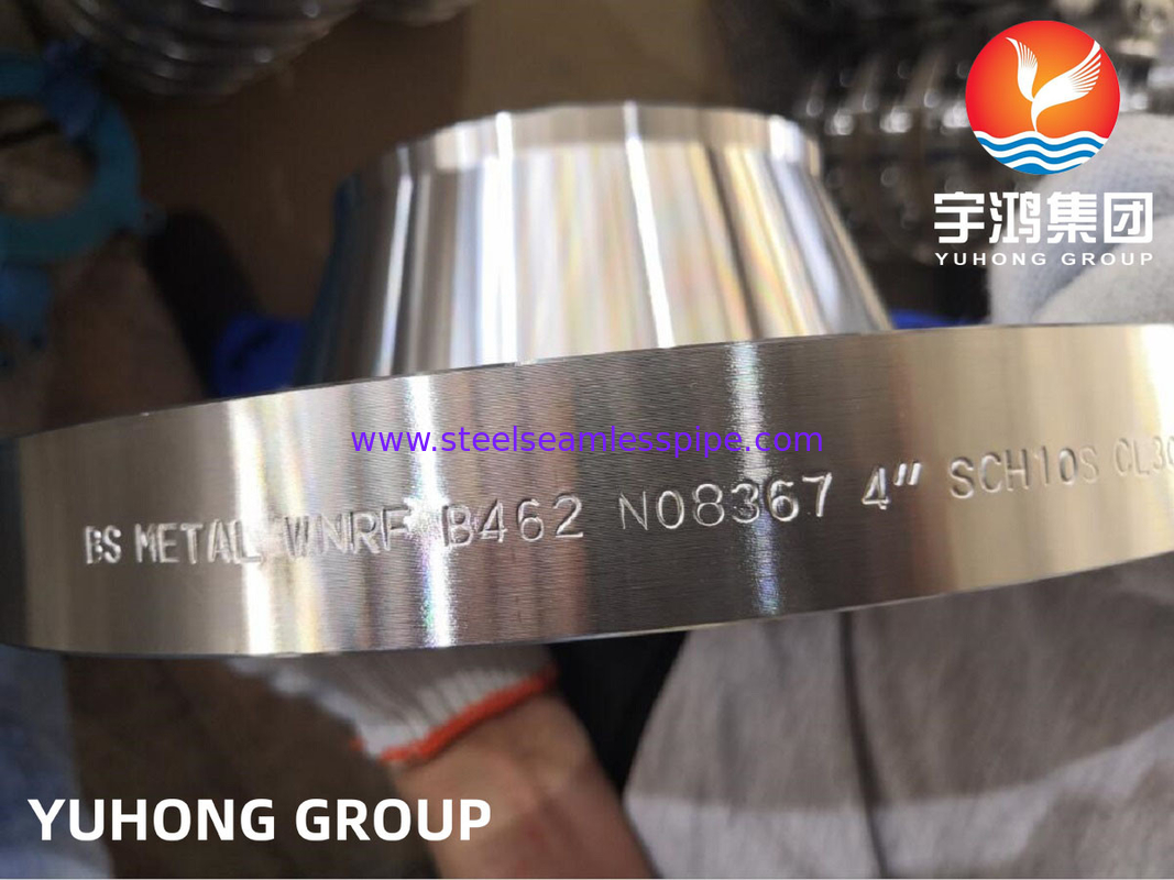 ASTM B462 합금 Al6XN, UNS N08367 WNRF 닉스 합금 강철 플랜지 CL3000 석유 및 가스