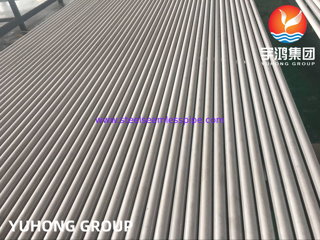 ASTM A213 스테인리스 스틸 무선 튜브 최소 벽 두께 증발기 콘덴서